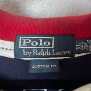 Polo big embroidered GBR on front & Great Britain on back